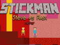 Igra Stickman Steve vs Alex Nether online