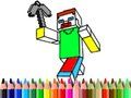 Igra Povratak u školu: Minecraft bojanje online