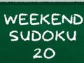 Igra Vikend Sudoku 20 online