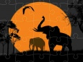 Igra Sastav puzzlea Silueta Slona online