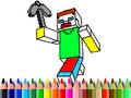 Igra Povratak u školu: Minecraft bojanje online