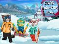 Igra Zimska zabava za mačke online