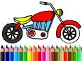 Igra Povratak u školu: Bojanje motocikala online