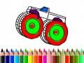 Igra Natrag u školu: Bojanje monster truckova online