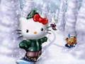 Igra Božićna puzzle Hello Kitty online