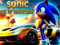 Igra Sonic trči za Lamborghinijem online