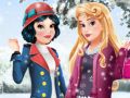 Igra Zimska moda za Auroru i Snjeguljicu online Igra Zimska moda za Auroru i Snjeguljicu online