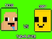 Igra Noob protiv Obby Dva Igrača online
