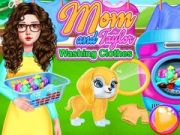 Igra Mama i Taylor peru rublje online Igra Mama i Taylor peru rublje online