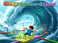Igra Obby: Tsunami +1 brzina online