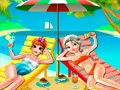 Igra Elsin i Annin Selfie na Plaži online