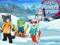 Igra Zimska zabava za mačke online