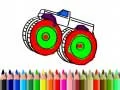 Igra Natrag u školu: Bojanje monster truckova online Igra Natrag u školu: Bojanje monster truckova online