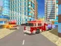 Igra Simulator vožnje kamiona za spasilačke službe u vatrenom gradu online