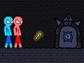 Igra Crveni i plavi stickman s konopcem online Igra Crveni i plavi stickman s konopcem online