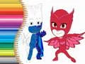 Igra Knjižica za bojanje PJ Masks online Igra Knjižica za bojanje PJ Masks online