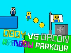 Igra Obby protiv Bacona Rainbow Parkour online
