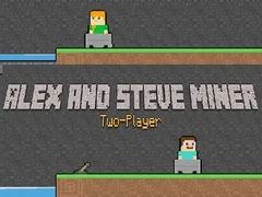 Igra Alex i Steve: Dvoji igrač Miner online