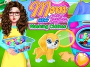 Igra Mama i Taylor peru rublje online Igra Mama i Taylor peru rublje online