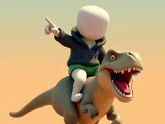 Igra Stickman. Arena Dinosaura online