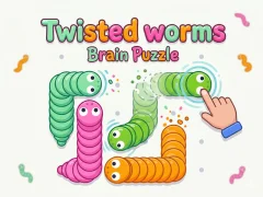 Igra Twisted worms Brain Puzzle online