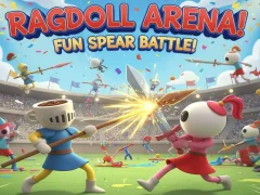 Igra Rag Doll Arena: Zabavna bitka kopljima online