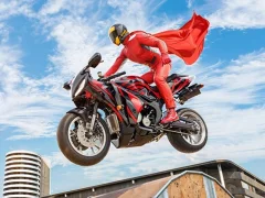 Igra Pravi motocikl: superherojski trikovi 3D online