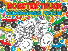 Igra Stranice za bojanje za djecu: Monster trucks online