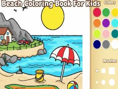 Igra Bojanka za djecu: Plaža online Igra Bojanka za djecu: Plaža online