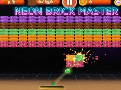 Igra Neon Bricks: Master of Destruction online