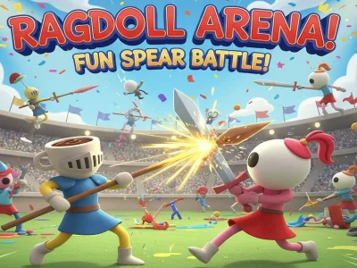Igra Rag Doll Arena: Zabavna bitka kopljima online