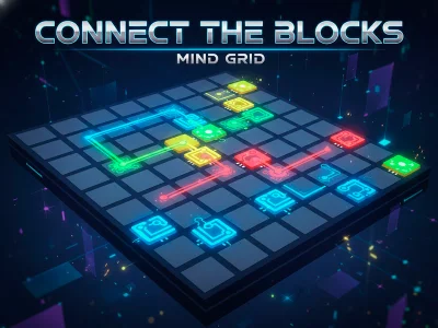 Igra Connect the Blocks: Grid of the Mind online