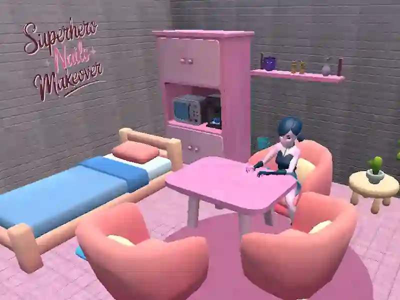 Igra Superhero Makeover noktiju online