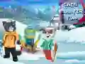 Igra Zimska zabava za mačke online