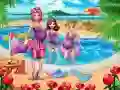 Igra Ljetni odmor mama online