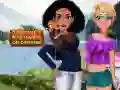 Igra Jasmin i Rapunzel na Kampiranju online Igra Jasmin i Rapunzel na Kampiranju online
