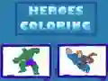 Igra Bojanje Heroja online Igra Bojanje Heroja online