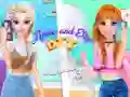 Igra Annie i Eliza DIY Vezenje Haljina online Igra Annie i Eliza DIY Vezenje Haljina online