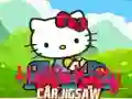 Igra Puzzle s Automobilom Hello Kitty online