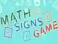 Igra Igra Matematički Znakovi online