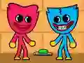Igra Kissy Missy i Huggy Wuggy online Igra Kissy Missy i Huggy Wuggy online