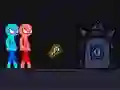Igra Crveni i plavi stickman s konopcem online Igra Crveni i plavi stickman s konopcem online