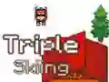 Igra Trostruko Skijanje 2D online Igra Trostruko Skijanje 2D online
