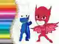 Igra Knjižica za bojanje PJ Masks online Igra Knjižica za bojanje PJ Masks online