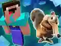 Igra Noob Parkour: Snježno Doba online