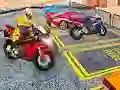 Igra Igra parkiranja teških motocikala u gradu 3D online Igra Igra parkiranja teških motocikala u gradu 3D online