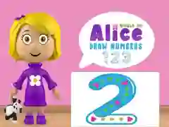 Igra Svijet Alice: Crtaj brojeve online Igra Svijet Alice: Crtaj brojeve online