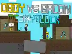Igra Obby protiv Bacona: MCSkyblock online Igra Obby protiv Bacona: MCSkyblock online