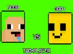 Igra Noob protiv Obby Dva Igrača online