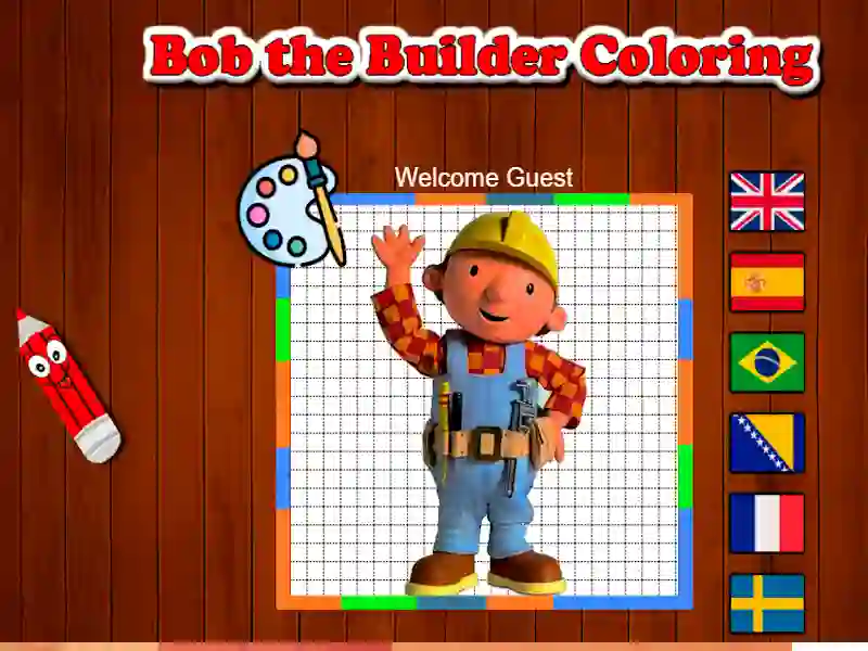 Igra Bob Builder bojanje online Igra Bob Builder bojanje online
